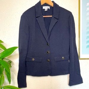 St.John navy blue/black blazer size 8